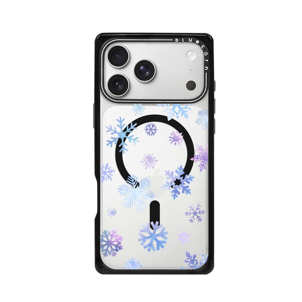 Blue Purple Snowflakes