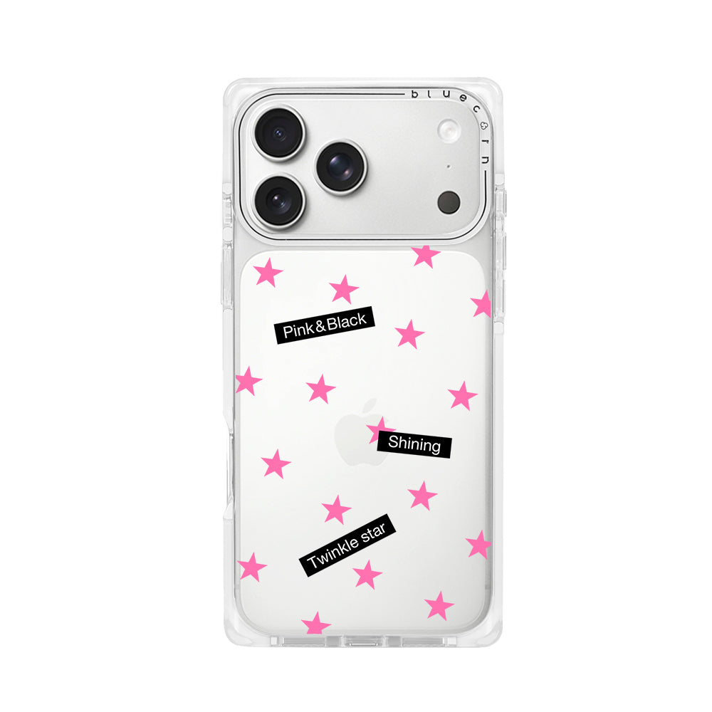 Black & Pink Stars - 牛奶布丁 - Non-Magnetic