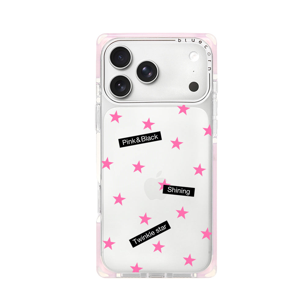 Black & Pink Stars - 草莓布丁 - Non-Magnetic
