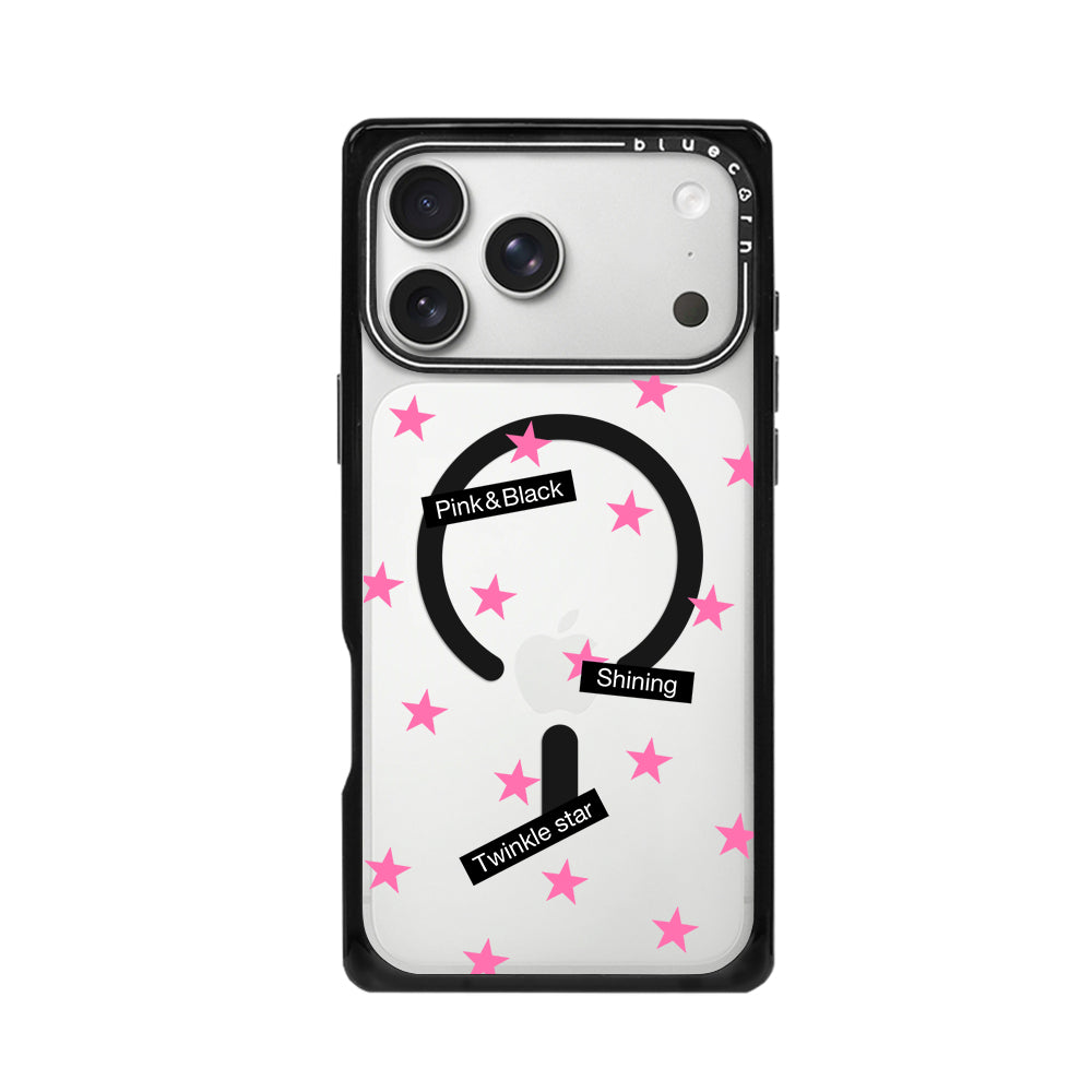 Black & Pink Stars - 黑糖布丁 - Magnetic