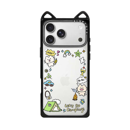 Spring Picnic Frames Cat Ear Case - 猫耳 - Non-Magnetic
