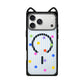 Colorful Polka Dot Stripes Cat Ear Case - 猫耳 - Magnetic