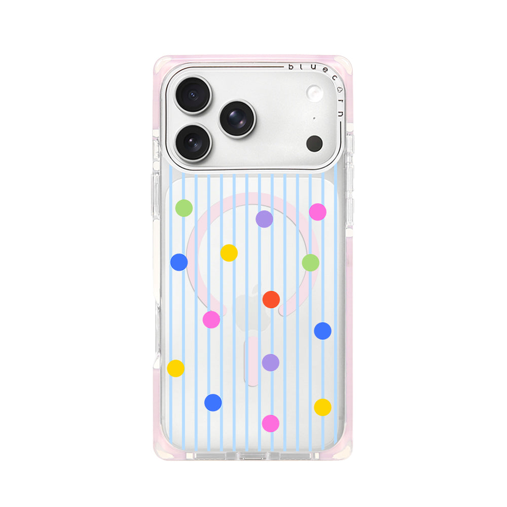 Colorful Polka Dot Stripes - 草莓布丁 - Magnetic