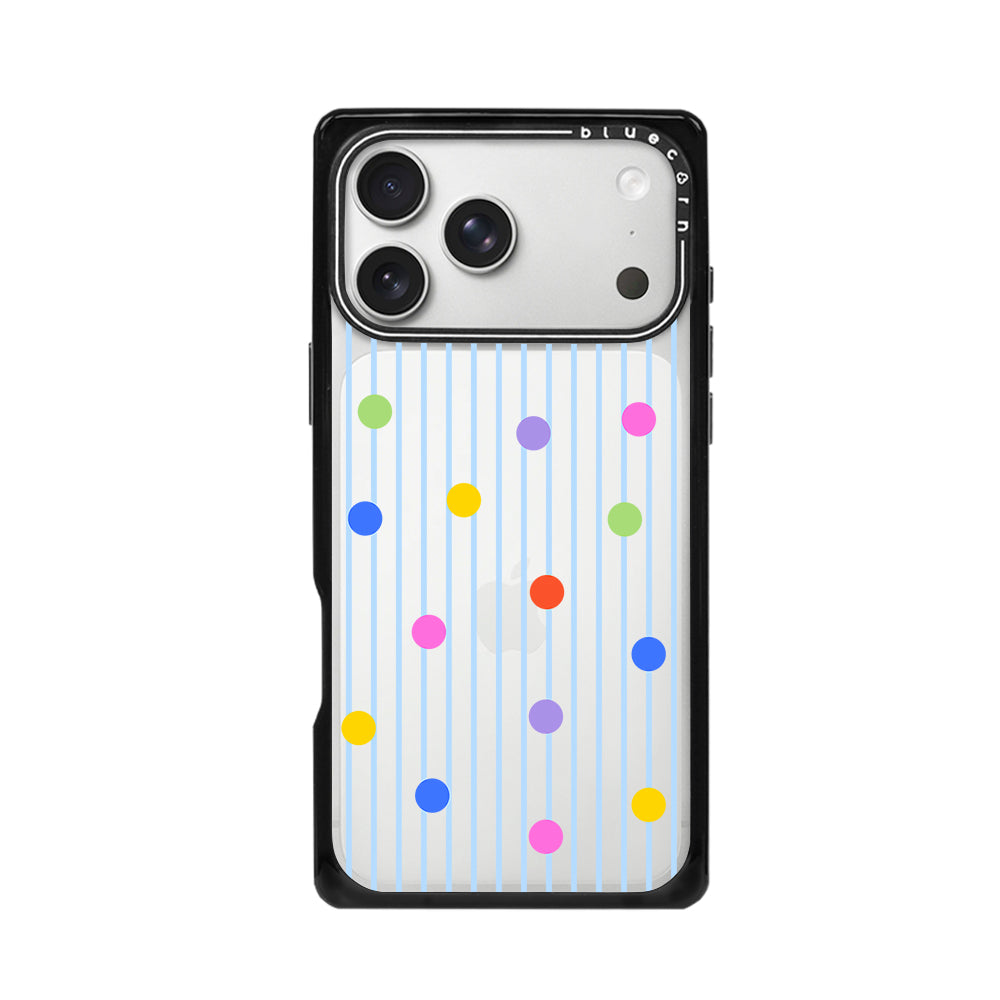 Colorful Polka Dot Stripes - 黑糖布丁 - Non-Magnetic