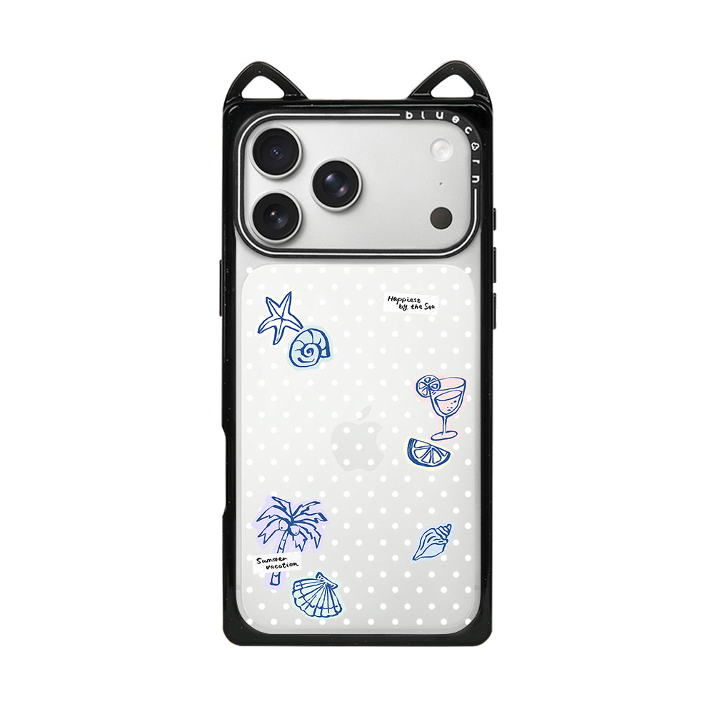 Holiday Sea Breeze Cat Ear Case - 猫耳 - Non-Magnetic