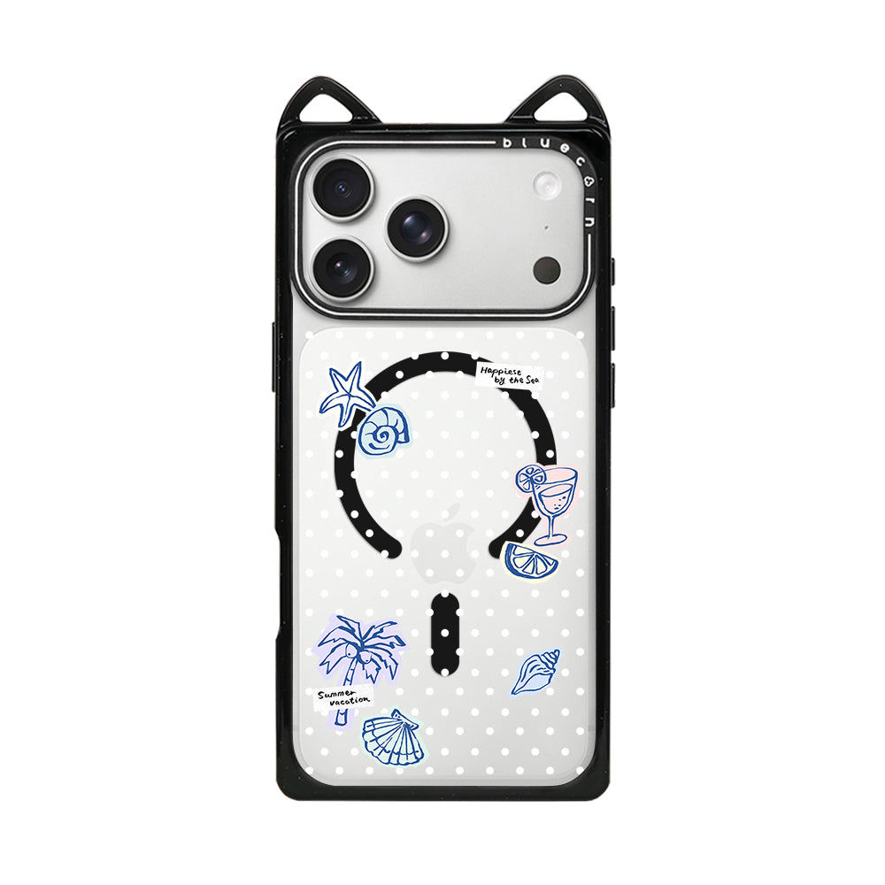 Holiday Sea Breeze Cat Ear Case - 猫耳 - Magnetic