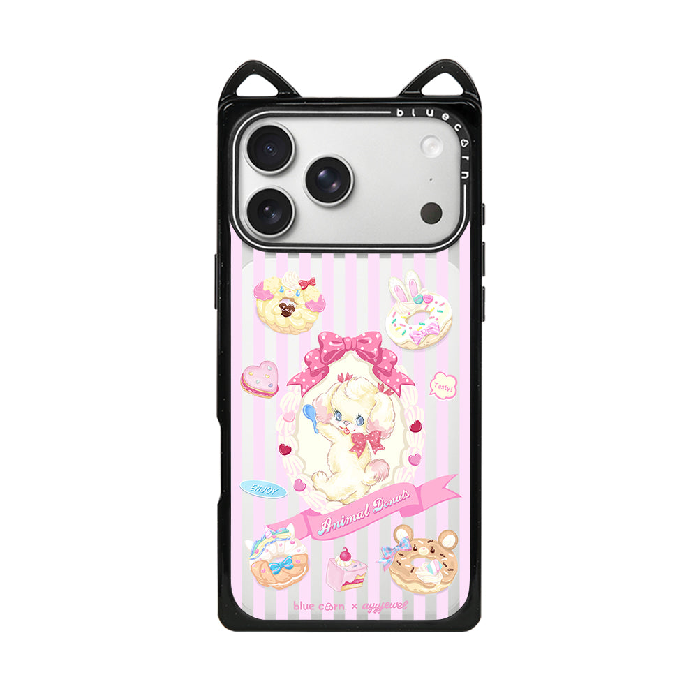 Animal Donuts Cat Ear Case - 猫耳 - Non-Magnetic