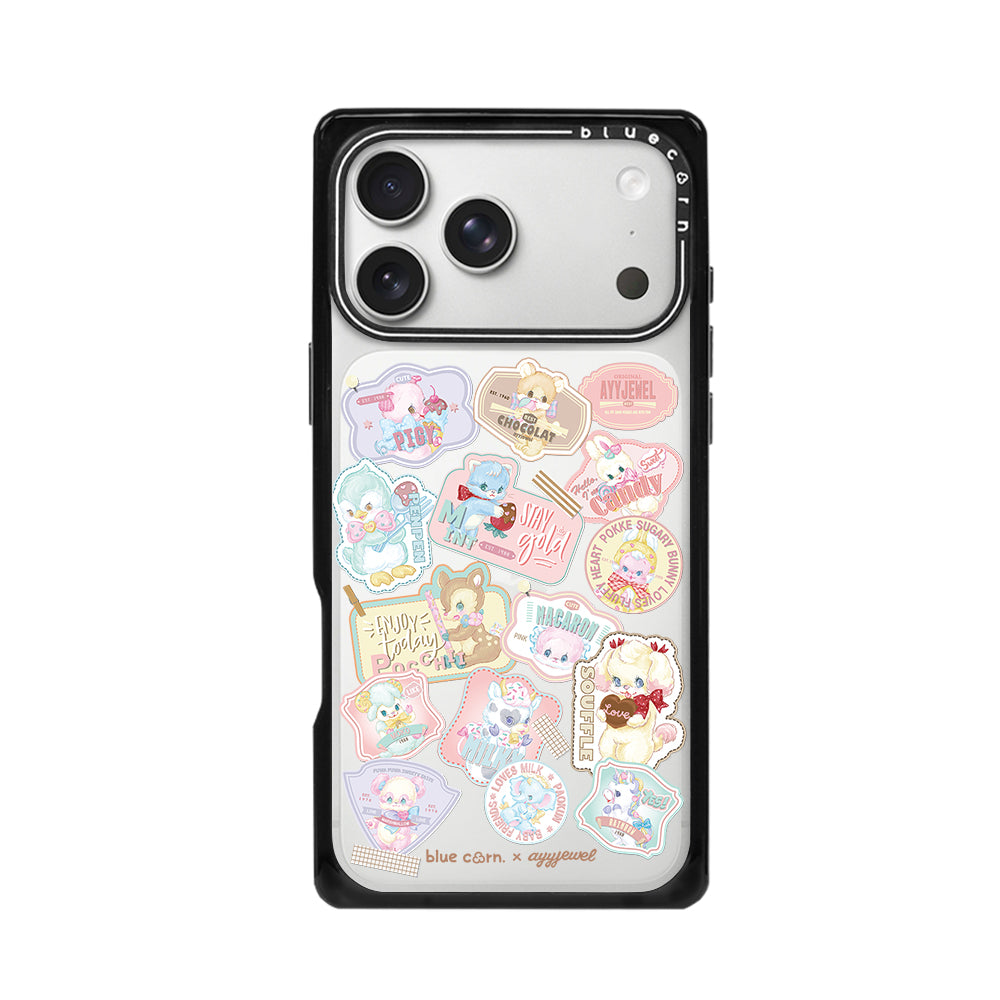 Ayyjewel Stickers - 黑糖布丁 - Non-Magnetic