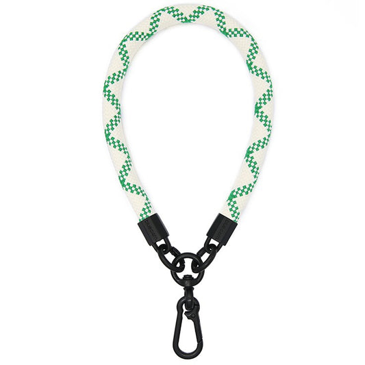 White And Green Climbing Rope Phone Strap