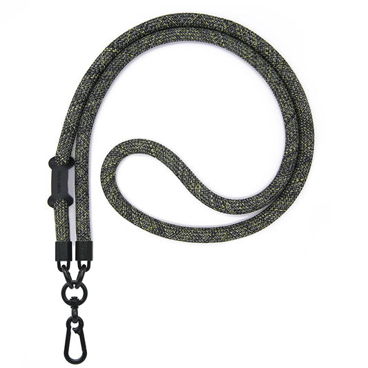 Green and Balck Grain Crossbody Phone Climbing Rope with Card