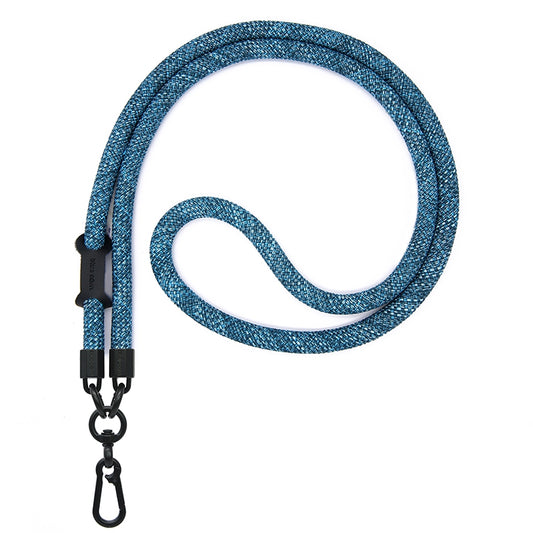 Blue Grain Crossbody Phone Climbing Rope with Card