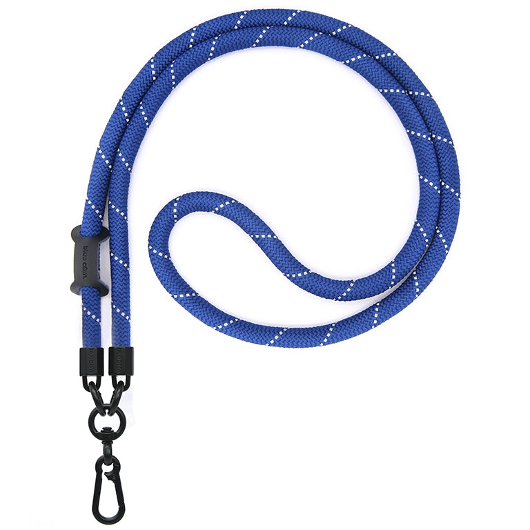 Blue and White Crossbody Phone Climbing Rope with Card